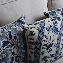 Load image into Gallery viewer, Luxury Decorative Throw Square Linen Pillowcase Blue And White Flower Bedroom Room Sofa Porcelain Printed Cushion Cover Decorative Sofa Throw Pillow Car Chair Home Decor Pillow Case Soft Design
