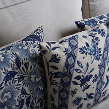 Load image into Gallery viewer, Luxury Decorative Throw Square Linen Pillowcase Blue And White Flower Bedroom Room Sofa Porcelain Printed Cushion Cover Decorative Sofa Throw Pillow Car Chair Home Decor Pillow Case Soft Design