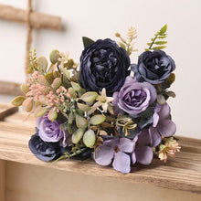 将图片加载到图库查看器,Luxury Fake Flowers Artificial Silk Roses High Quality Big Bouquet For Office Parties Bridal and Wedding Decoration Artificial Rose Flowers Bouquet Silk Flowers Rose for Home Bridal Wedding Party Festival Decor