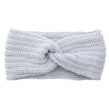 Load image into Gallery viewer, Luxury Fashion Winter Soft Solid Color Elastic Elegant Wide Knitting Cross Lightweight Headband Yoga Turban Bandage Bandanas Hair Bands For Women