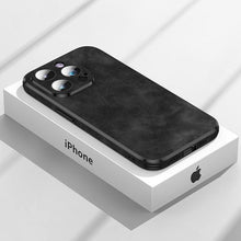 将图片加载到图库查看器,Luxury Full Protection Bumper Shockproof Business Leather Phone Case For iPhone 14 13 12 11 Pro Max Plus Cover Slim Leather Luxury PU Flexible Bumper Non-Slip Grip Shockproof Full Body Protective Cover