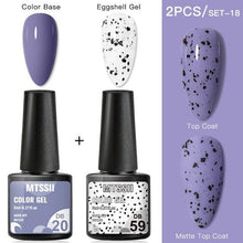 Load image into Gallery viewer, Luxury Gel Nail Polish Permanent Glossy Matte Egg Effect Elegant Stylish Eggshell Design For Women And Lady Nail Gel