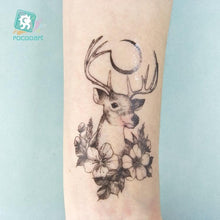 Load image into Gallery viewer, Luxury Head Deer Waterproof Temporary Stickers Tattoo Modern Colorful Tatoo For Women Men