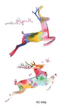 Load image into Gallery viewer, Luxury Head Deer Waterproof Temporary Stickers Tattoo Modern Colorful Tatoo For Women Men