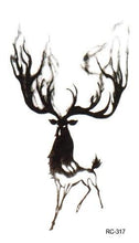 Load image into Gallery viewer, Luxury Head Deer Waterproof Temporary Stickers Tattoo Modern Colorful Tatoo For Women Men
