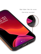 将图片加载到图库查看器,Luxury Leather Card Retro Case for iPhone 14 13 12 Mini 11 Pro Max X XR XS Slim Soft Cover for 14 Max Built-in Metal Plate for Magnetic Mounting & Card Holder Phone Case