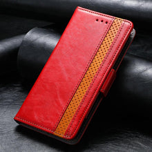 Load image into Gallery viewer, Luxury Leather Case For iPhone 13 11 12 14 Pro Max Mini Wallet Pocket Flip Case Cover Vintage Luxury Genuine Leather Fashion Business Classic Flip Case For Men