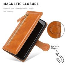 Load image into Gallery viewer, Luxury Leather Flip Wallet Case For iPhone 14 13 Pro MAX 11 12 Mini X XS XR Card Holder Stand Cover Shockproof PU Leather Wallet Card Holder Slots Cover Iphone Phone Case With Magnetic Buckle
