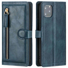 Load image into Gallery viewer, Luxury Leather Flip Wallet Case For iPhone 14 13 Pro MAX 11 12 Mini X XS XR Card Holder Stand Cover Shockproof PU Leather Wallet Card Holder Slots Cover Iphone Phone Case With Magnetic Buckle