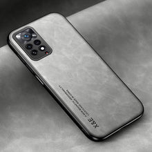 将图片加载到图库查看器,Luxury Leather Magnetic Case For Xiaomi Redmi Note 11 10 9 11E Pro 11S 10S 12 12X 10C POCO X3 NFC Pro F3 Covers With Metal Plate Leather Premium Back Cover Mobile Phone Case Flexible Protective Ultra Thin Scratchproof Phone Cover