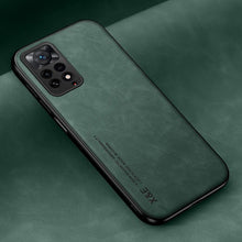将图片加载到图库查看器,Luxury Leather Magnetic Case For Xiaomi Redmi Note 11 10 9 11E Pro 11S 10S 12 12X 10C POCO X3 NFC Pro F3 Covers With Metal Plate Leather Premium Back Cover Mobile Phone Case Flexible Protective Ultra Thin Scratchproof Phone Cover