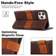 Load image into Gallery viewer, Luxury Leather Magnetic Flip Case For iPhone 14 13 12 Mini 11 Pro XS Max X XR 6 6s 8 7 Plus SE Wallet Card Phone Cover PU Leather Wallet Case with Card Pockets Back Flip Cover for iPhone
