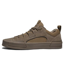 将图片加载到图库查看器,Luxury Leather Men's Sneakers Lace Up Mens Casual Outdoor Canvas Shoes Handmade Fashion Walking Sneakers Comfortable Modern Design Sneakers For Man