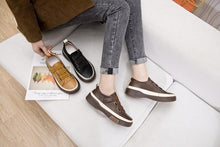 将图片加载到图库查看器,Luxury Leather Womens Sneakers Spring Shoes New Genuine Leather Casual Women Fashion Flat Girl Student Shoes Comfortable Women's Casual Flats Elegant Soft Walking Sneakers