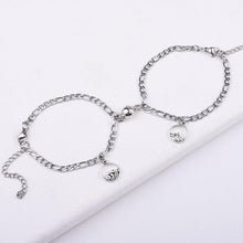 Load image into Gallery viewer, Luxury Magnet Attract Couples Bracelet Stainless Steel Chain Bracelets Charm Jewelry Matching Relationship Bracelets For Boyfriend And Girlfriend Stainless Steel His And Her Love Distance Promise Bracelets For Couples