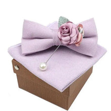 Load image into Gallery viewer, Luxury Men Cotton Colorful Bowtie Elegant Design Perfect Gifts For Men Fashionable Party Bowtie