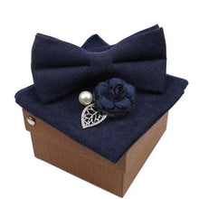 Load image into Gallery viewer, Luxury Men Cotton Colorful Bowtie Elegant Design Perfect Gifts For Men Fashionable Party Bowtie