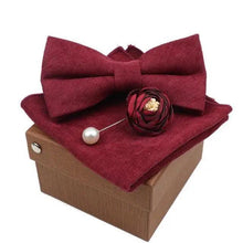 Load image into Gallery viewer, Luxury Men Cotton Colorful Bowtie Elegant Design Perfect Gifts For Men Fashionable Party Bowtie