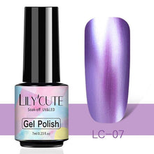 Load image into Gallery viewer, Luxury Metallic Womens Nail Polish Silver Rose Permanent UV Gel Nail Varnish Elegant Luxury Metal Effect More Collor For Girls