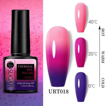 Load image into Gallery viewer, Luxury Modern Elegant Colorful Diamond Gel Nail Polish UV Temperature Color Changing Elegant Fashion Rainbow Colors For Womens