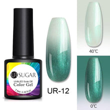 Load image into Gallery viewer, Luxury Modern Elegant Colorful Diamond Gel Nail Polish UV Temperature Color Changing Elegant Fashion Rainbow Colors For Womens