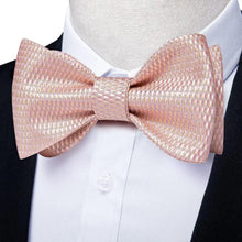 将图片加载到图库查看器,Luxury Pink Solid Men Bow Tie Silk Business Wedding Elegant Bowtie For Men Unique Desing For Every Occasion