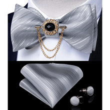 将图片加载到图库查看器,Luxury Pink Solid Men Bow Tie Silk Business Wedding Elegant Bowtie For Men Unique Desing For Every Occasion
