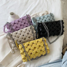Load image into Gallery viewer, Luxury Purses Handbags Clutches And Shoulder Bags For Women And Girls Designer Leather Crossbody Metal Chain Bag