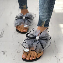 将图片加载到图库查看器,Luxury Shiny Rhinestone Summer Cute Bowtie Decorate Non-Slip Sandals Slipper Flats Mules Casual Fashion Beach Flip Flops Bow Sandals Rubber Flat Summer Beach Rain Shoes