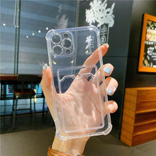 Load image into Gallery viewer, Luxury Wallet Card Pocket Holder Case for IPhone 13 14 Pro Max 12 Mini Minimal IPhone Design Case Slim Fit Thin Protective Soft Shock-Absorbing Wallet Case