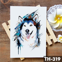 Load image into Gallery viewer, Luxury Waterproof Wolf Fox Temporary Watercolor Tattoo Sticker Modern 3D Animals Tattoos