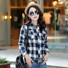 将图片加载到图库查看器,Luxury Winter Warm, Plus Velvet Thicken Plaid Shirt Style Coat Jacket For Women Clothes/Tops/Casual/Jacket/Outerwear For Female