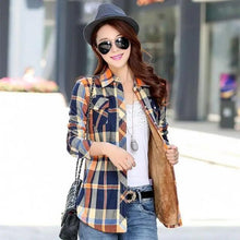 将图片加载到图库查看器,Luxury Winter Warm, Plus Velvet Thicken Plaid Shirt Style Coat Jacket For Women Clothes/Tops/Casual/Jacket/Outerwear For Female