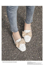 Load image into Gallery viewer, Luxury Woman Summer Close Toe Slippers Lazy Slides Flat Heel Slippers Outdoor Flip Flops Shoes Black Dress Shoes Soft Round-Toe White Flats Casual Flats Shoes
