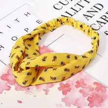 Load image into Gallery viewer, Luxury Women's Headband Vintage Cross Knot Elastic Hair Bands Soft Solid Hairband Girls Hair Accessories Floral Turban Bandanas Head Wrap