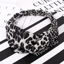 Load image into Gallery viewer, Luxury Women's Headband Vintage Cross Knot Elastic Hair Bands Soft Solid Hairband Girls Hair Accessories Floral Turban Bandanas Head Wrap