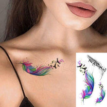 Load image into Gallery viewer, Luxury Womens Different Temporary Waterproof Tattoo Sticker Feather Dandelion Tattoos For Makeup Party