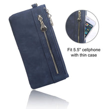 Load image into Gallery viewer, Luxury Women's Leather Clutch Wallet