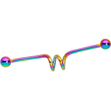 将图片加载到图库查看器,14G Multi Color Spiral Industrial Project Bar Set of 5 40mm