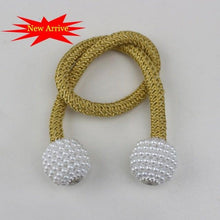 将图片加载到图库查看器,Magnetic Curtain Clip Room Accessories Pearl Ball Curtains Holder Tieback Home Decor Hanging Ball Buckle Tie Back Curtain Tiebacks Pearl Ball Home Curtain Buckle The Most Convenient Tie Backs Weave Clips Rope Straps Holder