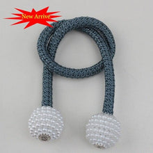 将图片加载到图库查看器,Magnetic Curtain Clip Room Accessories Pearl Ball Curtains Holder Tieback Home Decor Hanging Ball Buckle Tie Back Curtain Tiebacks Pearl Ball Home Curtain Buckle The Most Convenient Tie Backs Weave Clips Rope Straps Holder