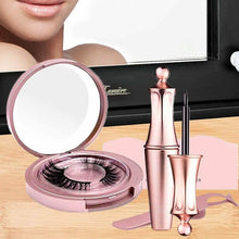Load image into Gallery viewer, Magnetic Eyeliner with 3D Magnetic Eyelashes & Tweezers Kit