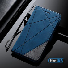 Load image into Gallery viewer, Magnetic Leather Case For iPhone 14 13 12 Mini 11 Pro Max XS XR 7 8 6 6S Plus SE 2023 Luxury Wallet Flip Card Holder Stand Cover Leather Wallet Case Magnetic Buckle Flip Folio Cover For iPhone