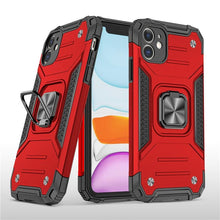Load image into Gallery viewer, Magnetic Metal Ring Stand Holder Phone Case Cover For iPhone 11 12 13 14 Pro Max Xs XR X 8 7 6 6s Plus Rotating Ring Kickstand Fit Magnetic Car Mount Heavy Duty Dual Layer Shockproof Phone Case
