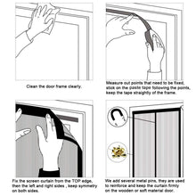 Load image into Gallery viewer, Magnetic Screen Door Hands-free Fly Mesh Door Curtain
