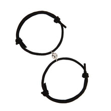 Load image into Gallery viewer, Magnetic Simple Matching Bracelets For Couples Silver Alloy Magnet Charm Adjustable Trendy Red Rope Couples Bracelets Vows Of Eternal Love Adjustable Jewelry Gifts Set