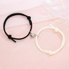 Load image into Gallery viewer, Magnetic Simple Matching Bracelets For Couples Silver Alloy Magnet Charm Adjustable Trendy Red Rope Couples Bracelets Vows Of Eternal Love Adjustable Jewelry Gifts Set