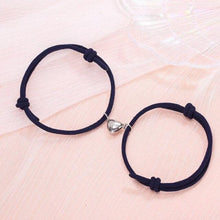 Load image into Gallery viewer, Magnetic Simple Matching Bracelets For Couples Silver Alloy Magnet Charm Adjustable Trendy Red Rope Couples Bracelets Vows Of Eternal Love Adjustable Jewelry Gifts Set