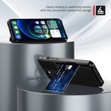 Load image into Gallery viewer, Magnetic Wallet Leather Case For iPhone 14 13 12 11 Pro Max XS Phone Cases Stand X Anti drop Cards Soft Cover Functional Case Compatible with iPhone