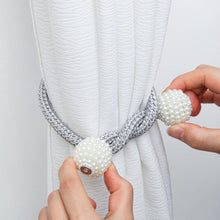 Load image into Gallery viewer, Magnets Curtains Clamps Curtain Holder Pompom Tieback Magnetic Clips Hanging Balls Tie Back Home Decoration Accessories Magnetic Curtain Tiebacks European Style Decorative Curtain Drape Tie With Strong Magnetic For Home And Office Decoration